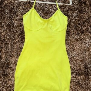 PrettyLittleThing Neon Lime Dress